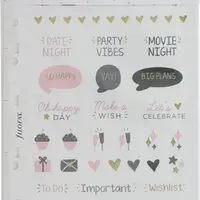 Samolepky Filofax - Confetti (multi-fit)