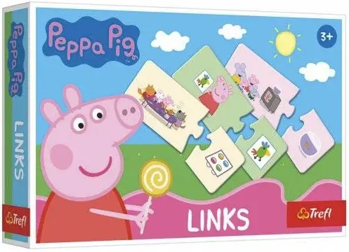 Puzzle Links Prasátko Peppa/2x14 dílků