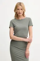 Tričko Guess PRISCA dámské, zelená barva, W5YP14 KAQL2