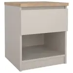 Boxxx NOČNÍ STOLEK, barvy dubu, kašmírová, 40,4/49,5/40 cm