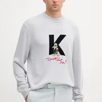 Svetr Karl Lagerfeld DISNEY pánský, šedá barva, 553370.655099
