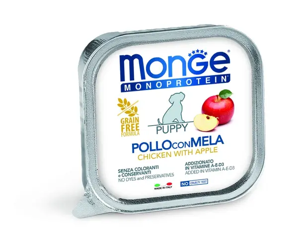 Monge Dog Monoprotein Fruits paté - kuřecí a jablka 150 g