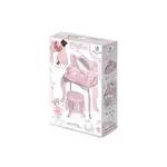 Dřevěný toaletní stolek se zrcadlem a dřevěnou židličkou Mag