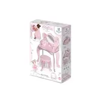 Dřevěný toaletní stolek se zrcadlem a dřevěnou židličkou Mag