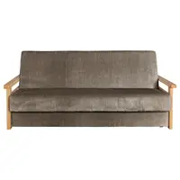 P & B ROZKLÁDACÍ POHOVKA, textil, hnědá