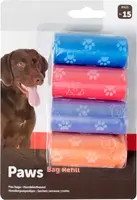 Flamingo Sáček na psích exkrementů - se vzorem tlapek 4 x 15 ks