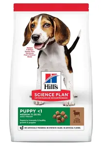 Hill's Science Plan Puppy Medium krmivo pro psy s jehněčím a rýží 14 kg