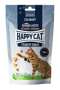 Happy Cat Culinary Crunchy Snack - losos 70 g
