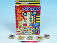Pexeso dřevo - společenská hra / 40 ks v krabici