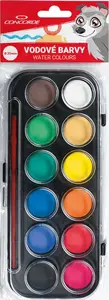 Vodové barvy CONCORDE - 12 barev se štětcem