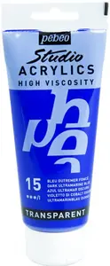 Akrylová barva Pébéo 100ml – 15 dark ultramarine blue