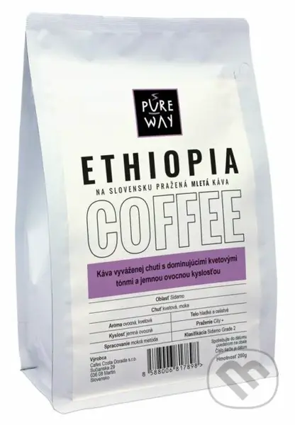 Ethiopia (Odrodová káva mletá 200g)