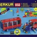 Merkur 032: Železniční modely (300 dílů / 10 modelů) - hra z kategorie Stavebnice