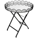 Ambia Home ODKLÁDACÍ STOLEK, černá