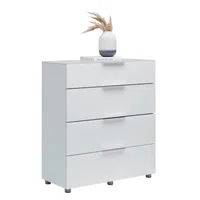Voleo KOMODA, vysoce lesklá bílá, 90/101/40,5 cm
