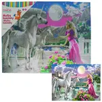 Diamantové malování - Pegas a princezna 40 x 50 cm