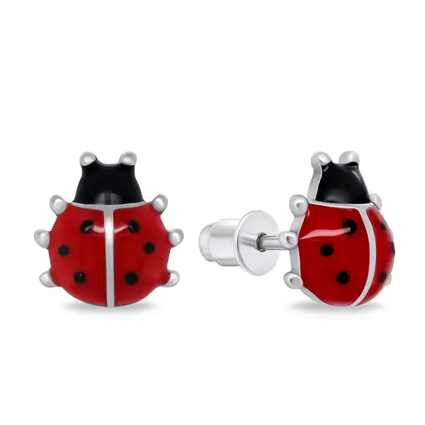 Brilio Silver Slušivé stříbrné náušnice Berušky EA811W