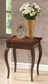 SIGNAL Rustikální odkládací stolek PADOVA 45 x 45 cm ořech tmavý