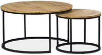 AUTRONIC konferenční stolky AF-3002 OAK, set 2 ks