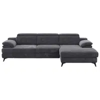 Livetastic ROHOVÁ SEDAČKA, textil, tmavě šedá