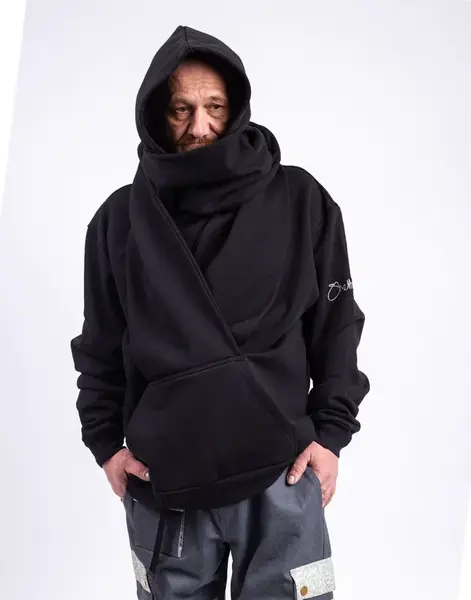 ONE OF XX Sheltersuit Scarf Hoody Black L