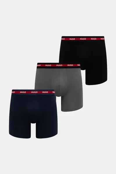 Boxerky HUGO 3-pack pánské, více barev, 50534694