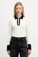 Svetr HUGO Sharro dámský, béžová barva, 50542608