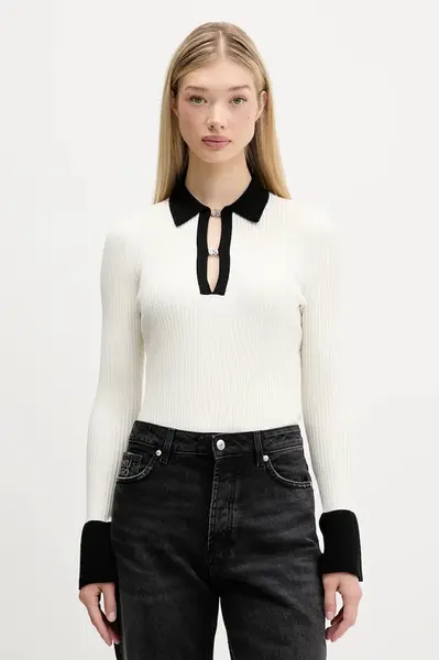 Svetr HUGO Sharro dámský, béžová barva, 50542608