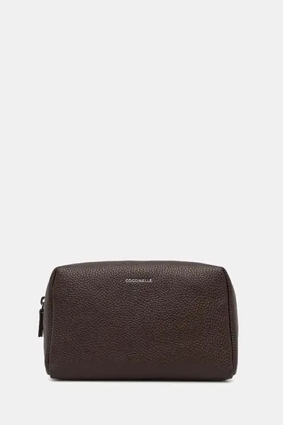 Kožená kosmetická taška Coccinelle MAN SOFT červená barva, E5 MUK 95 G0 01