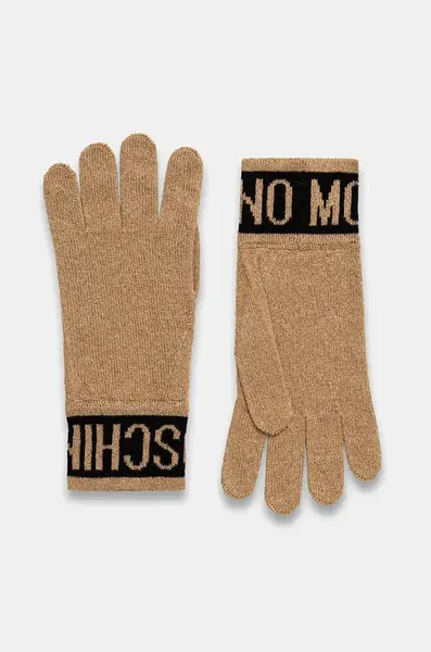Rukavice z vlněné směsi Moschino
