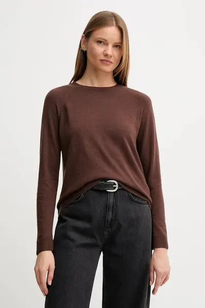 Svetr z vlněné směsi United Colors of Benetton dámský, šedá barva, 1035D1P17