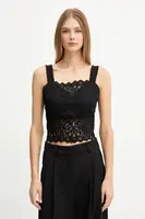 Top Morgan dámský, černá barva, DANSIA
