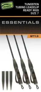 Fox závěsky edges tungsten tubing leadclip ready rigs size 7 3 ks