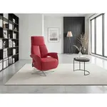 Sit & More RELAXAČNÍ KŘESLO, kůže, červená