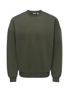 Only & Sons Mikina 'ONSCeres'  tmavozelená