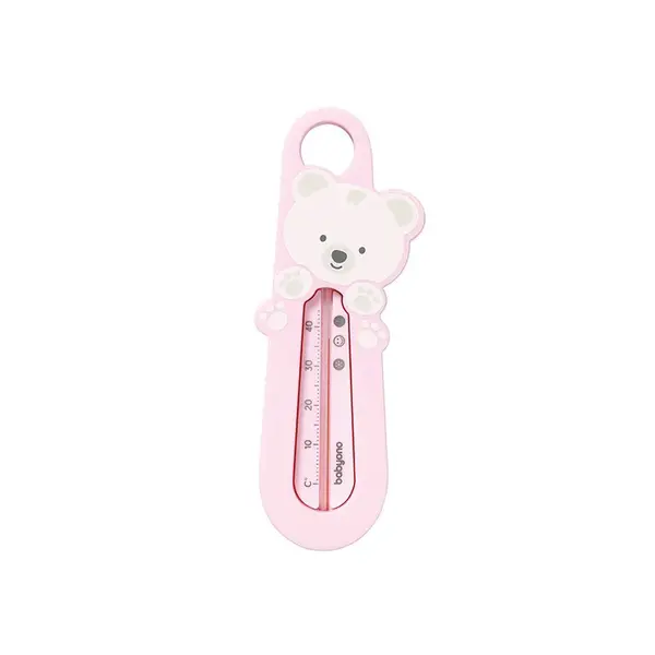 Babyono Teploměr do vody Medvídek - růžový