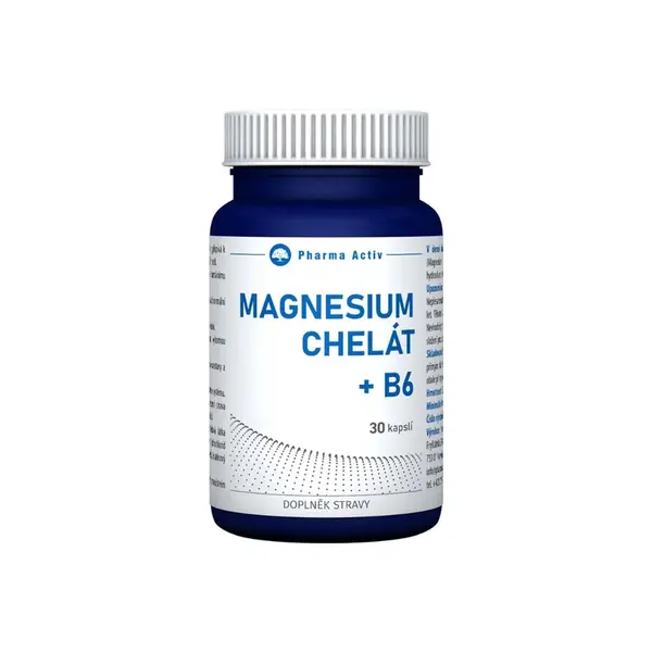 Pharma Activ Magnesium Chelát + B6 30 kapslí