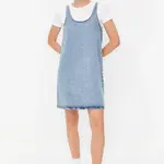 Trendyol modré oversized mini džínové šaty