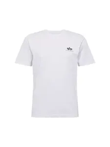 ALPHA INDUSTRIES Tričko  čierna / biela