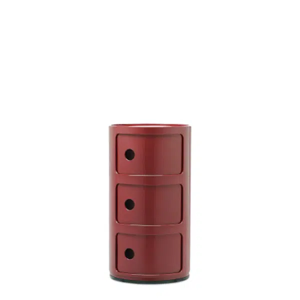 Componibili 3box NEW burgundy Kartell