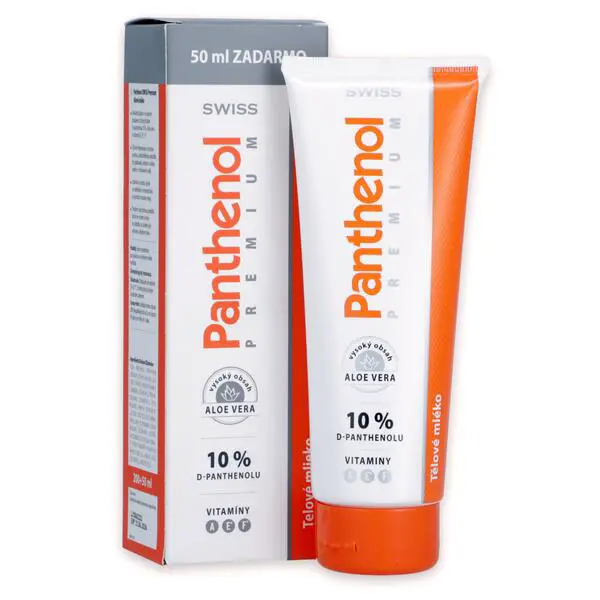 Swiss Panthenol premium 10 % tělové mléko, 200 + 50 ml