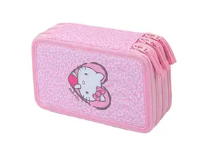 Penál třípatrový BAAGL Hello Kitty Sweet Leopard