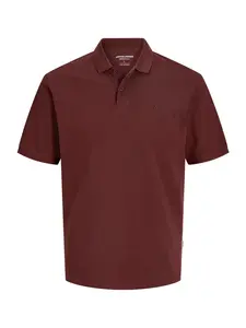 JACK & JONES Tričko 'JJEBasic'  hrdzavohnedá