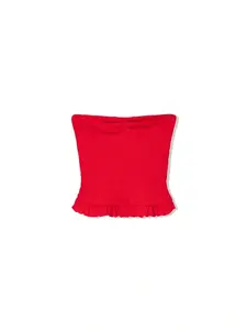 Bershka Top  jasne červená