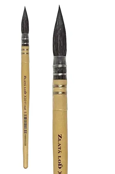 Kulatý štětec Zlatá loď X3011 – velikost 1