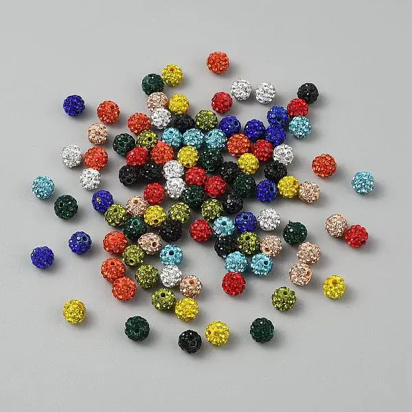 Handmade Polymer Clay Round Beads