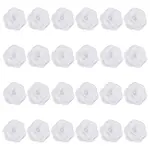 24Pcs 3D Rose Flower Polyester Computerized Embroidered Ornament Accessories