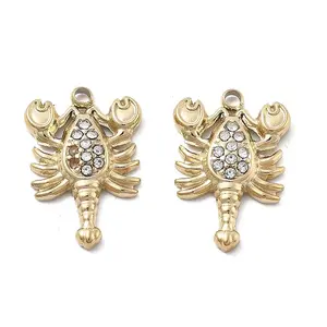 304 Stainless Steel Rhinestone Pendants