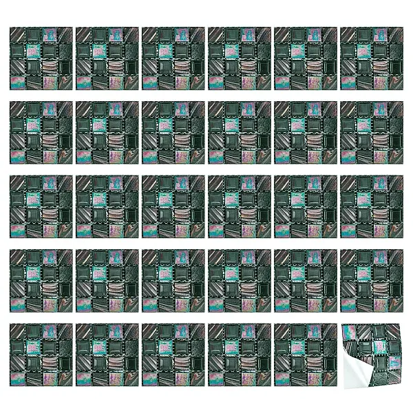 Square PVC 3D Self Adhesive Mosaic Pattern Stickers