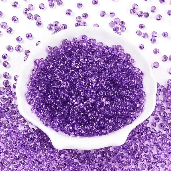 3/0 Baking Paint Glass Fringe Seed Beads